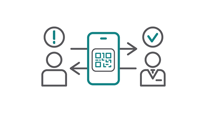 This is an image showing simple icons representing the Mobile App Framework.