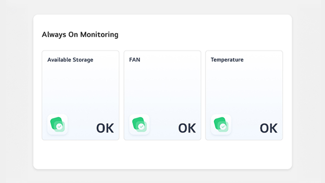 An example image captures the Always On Monitoring function of the LG ConnectedCare solution in action.